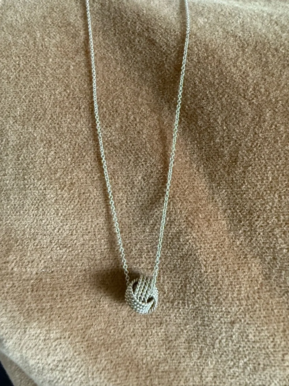 Tiffany & Co. Silver Rope Knot Pendant Necklace - Silver - Picture 3 of 7